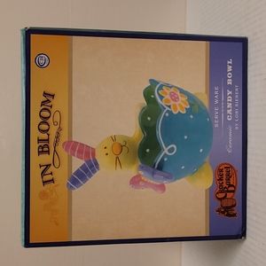 Cracker Barrel Bunny in Bloom Rabbit Candy Dish